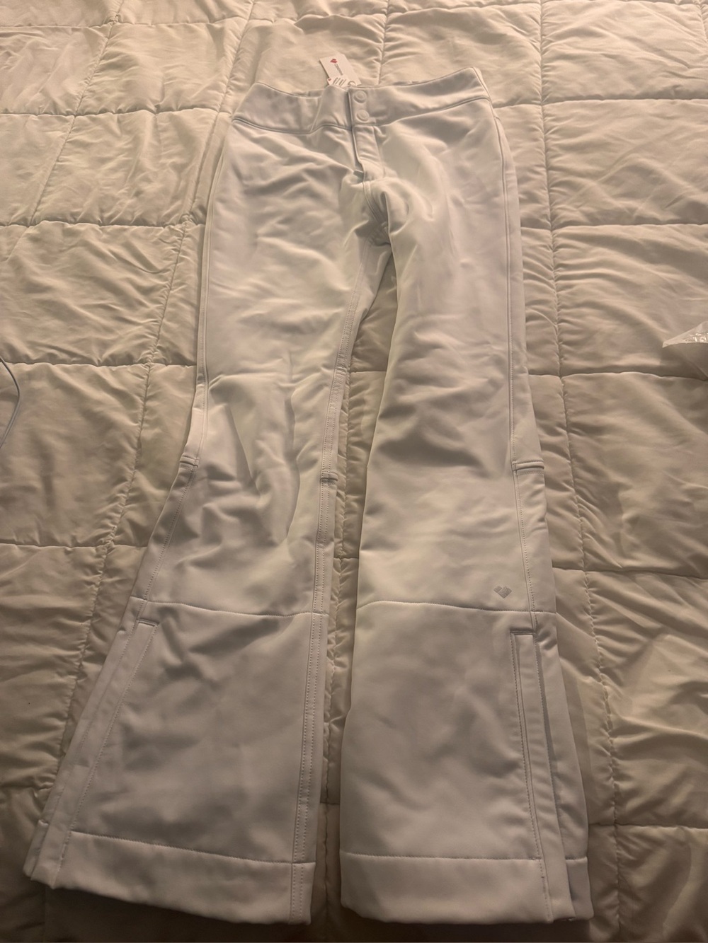 Obermeyer White Flared Ski Pants